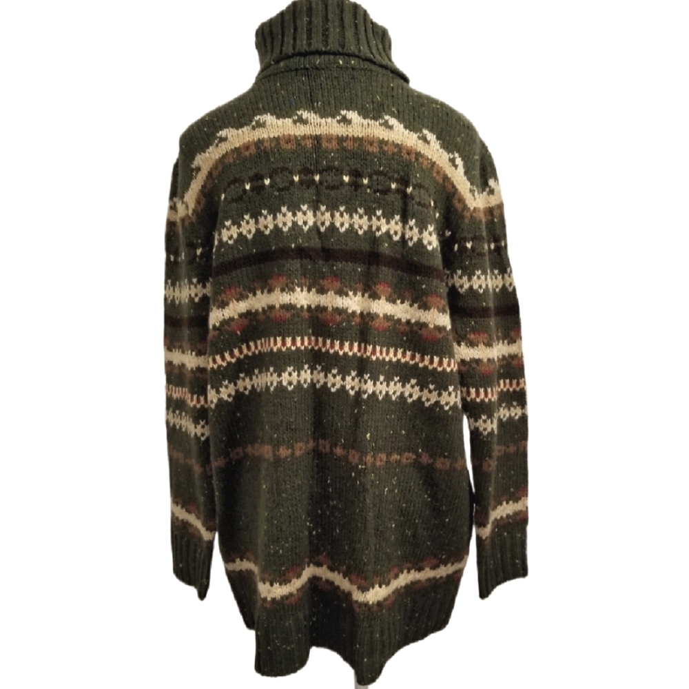 NWT Vintage 90's Women's Plus Warm/Cozy Outdoorsy Wool Turtleneck Sweater 14/16W - Picture 3 of 3